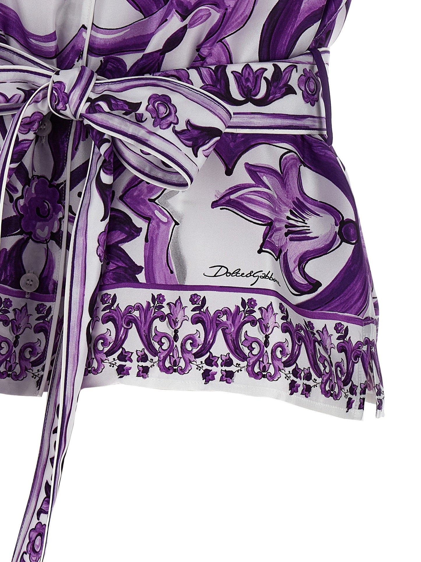 Dolce & Gabbana Women 'Maiolica' Print Pajama Shirt