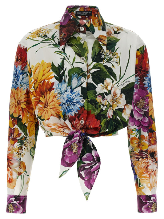 Dolce & Gabbana Women Floral Crop Shirt