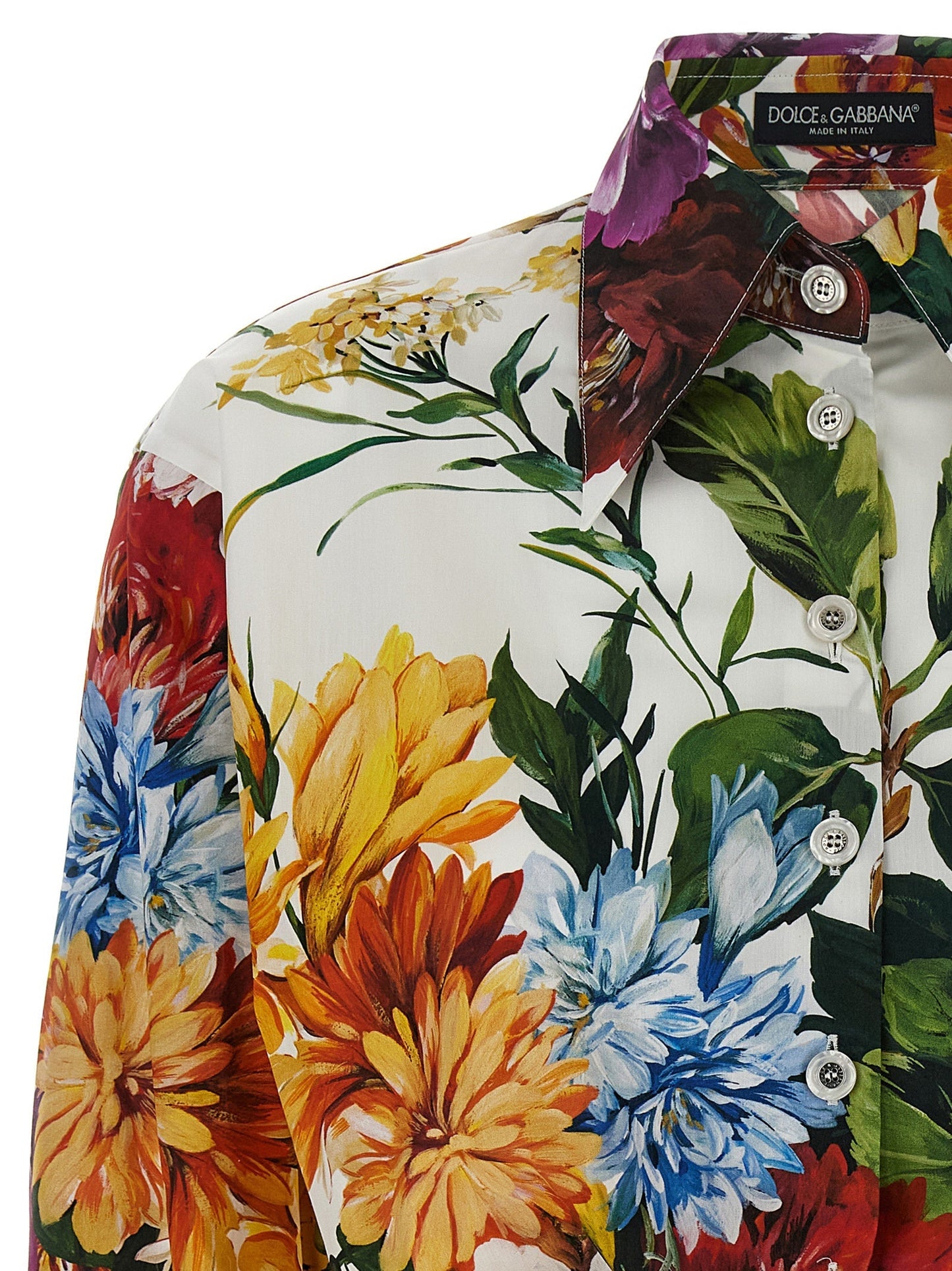 Dolce & Gabbana Women Floral Crop Shirt