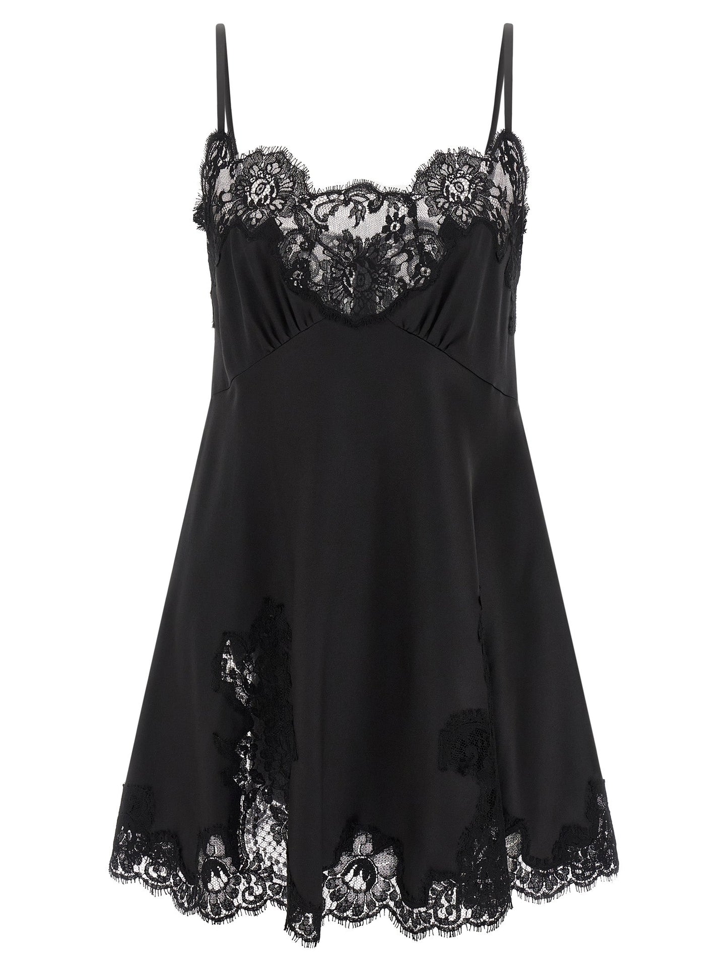 Dolce & Gabbana Women Satin And Lace Dress