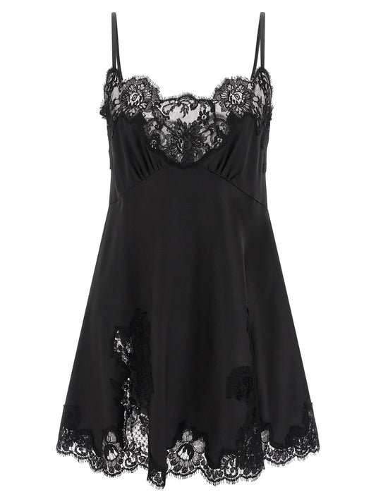 Dolce & Gabbana Women Satin And Lace Dress