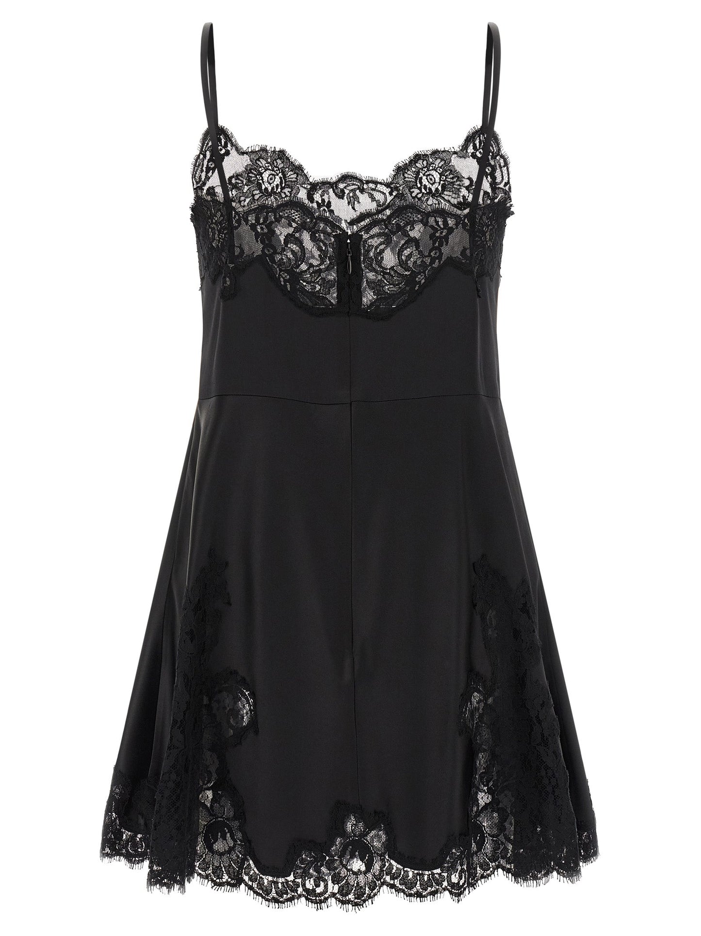 Dolce & Gabbana Women Satin And Lace Dress