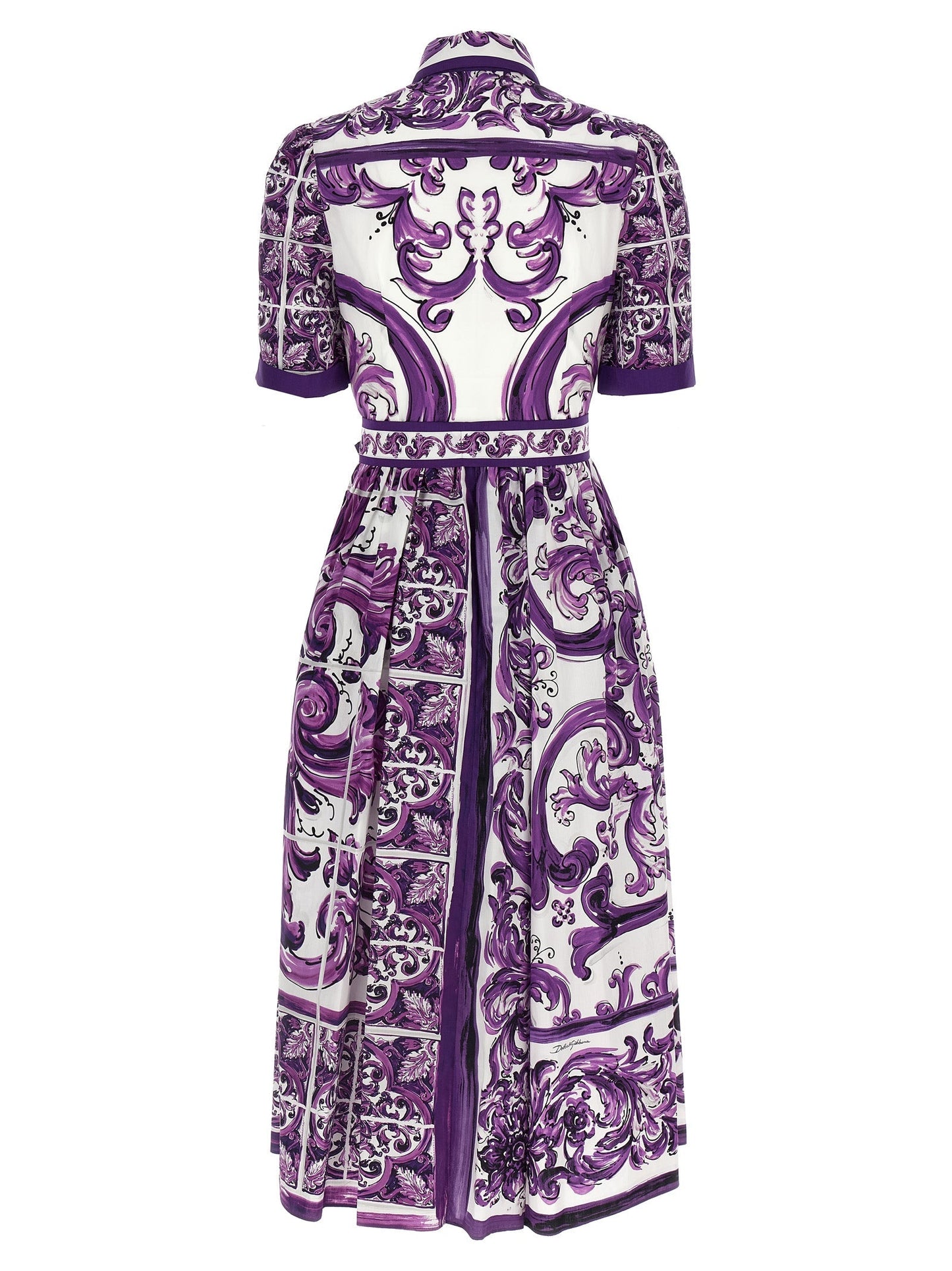 Dolce & Gabbana Women 'Maiolica' Print Chemisier Dress