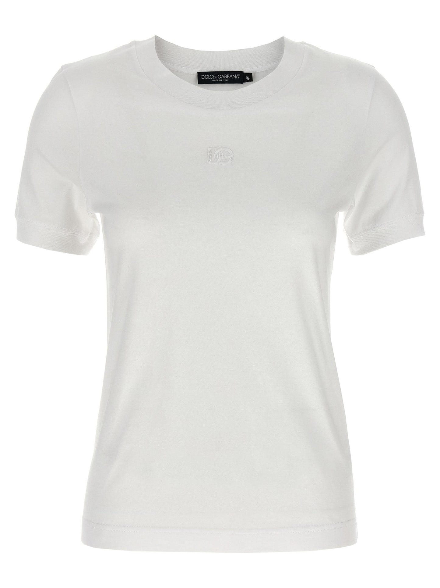 Dolce & Gabbana Women Logo Embroidery T-Shirt