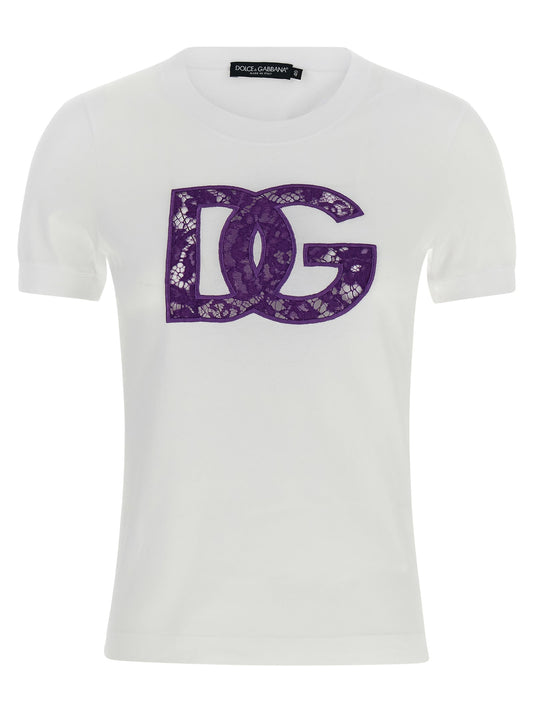 Dolce & Gabbana Women Lace T-Shirt
