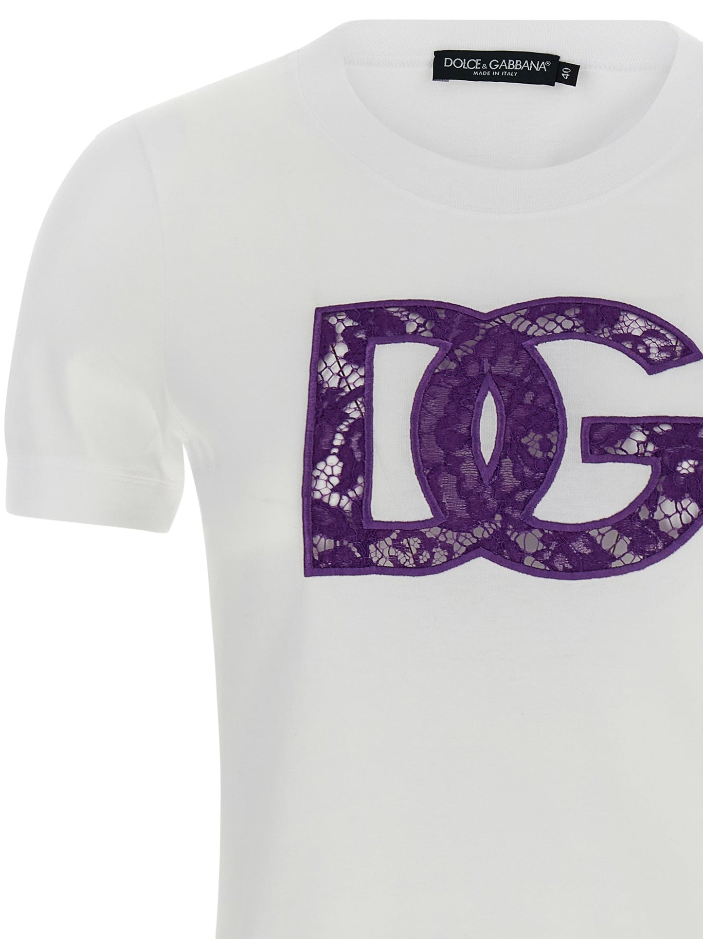 Dolce & Gabbana Women Lace T-Shirt