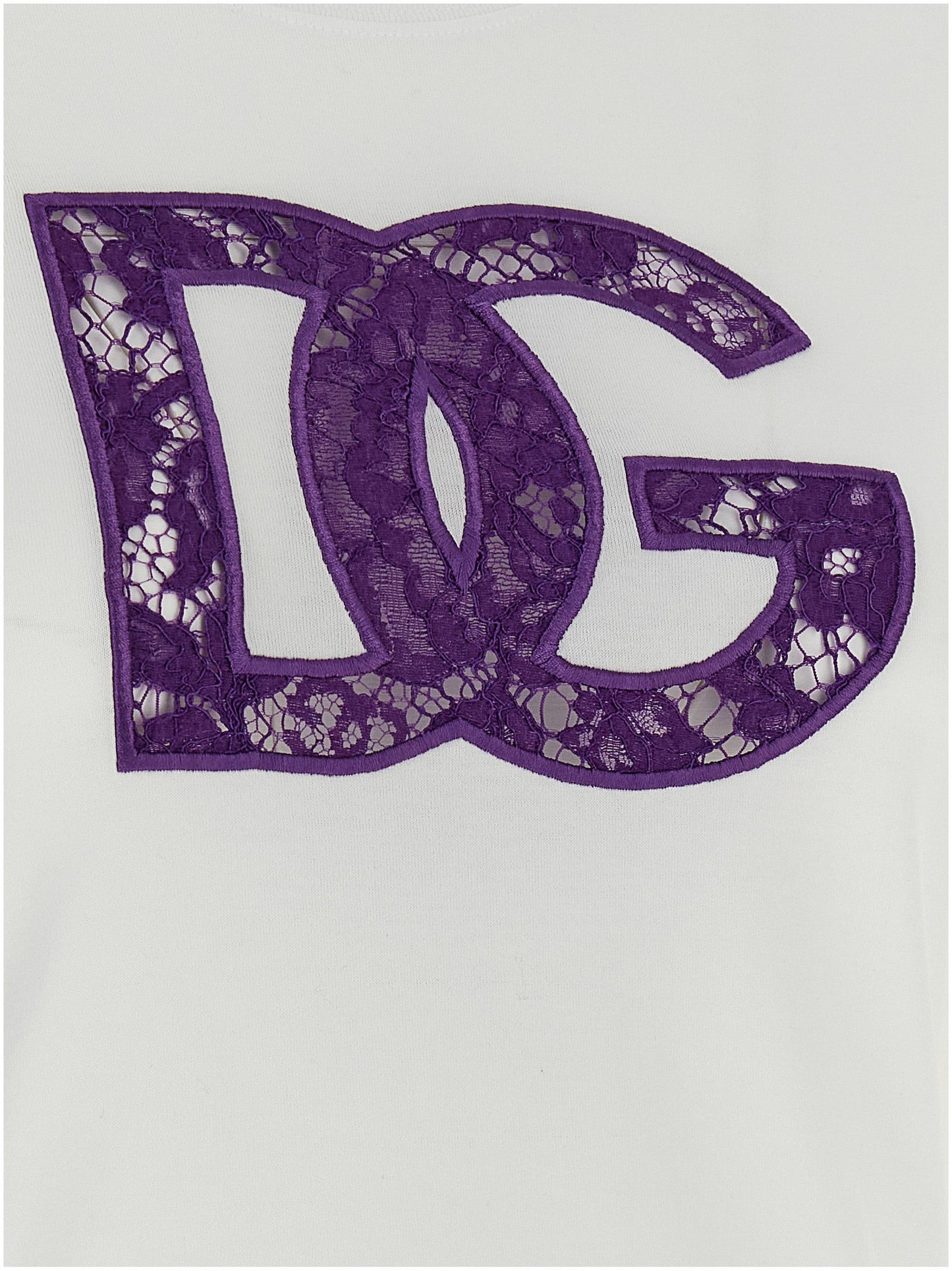 Dolce & Gabbana Women Lace T-Shirt