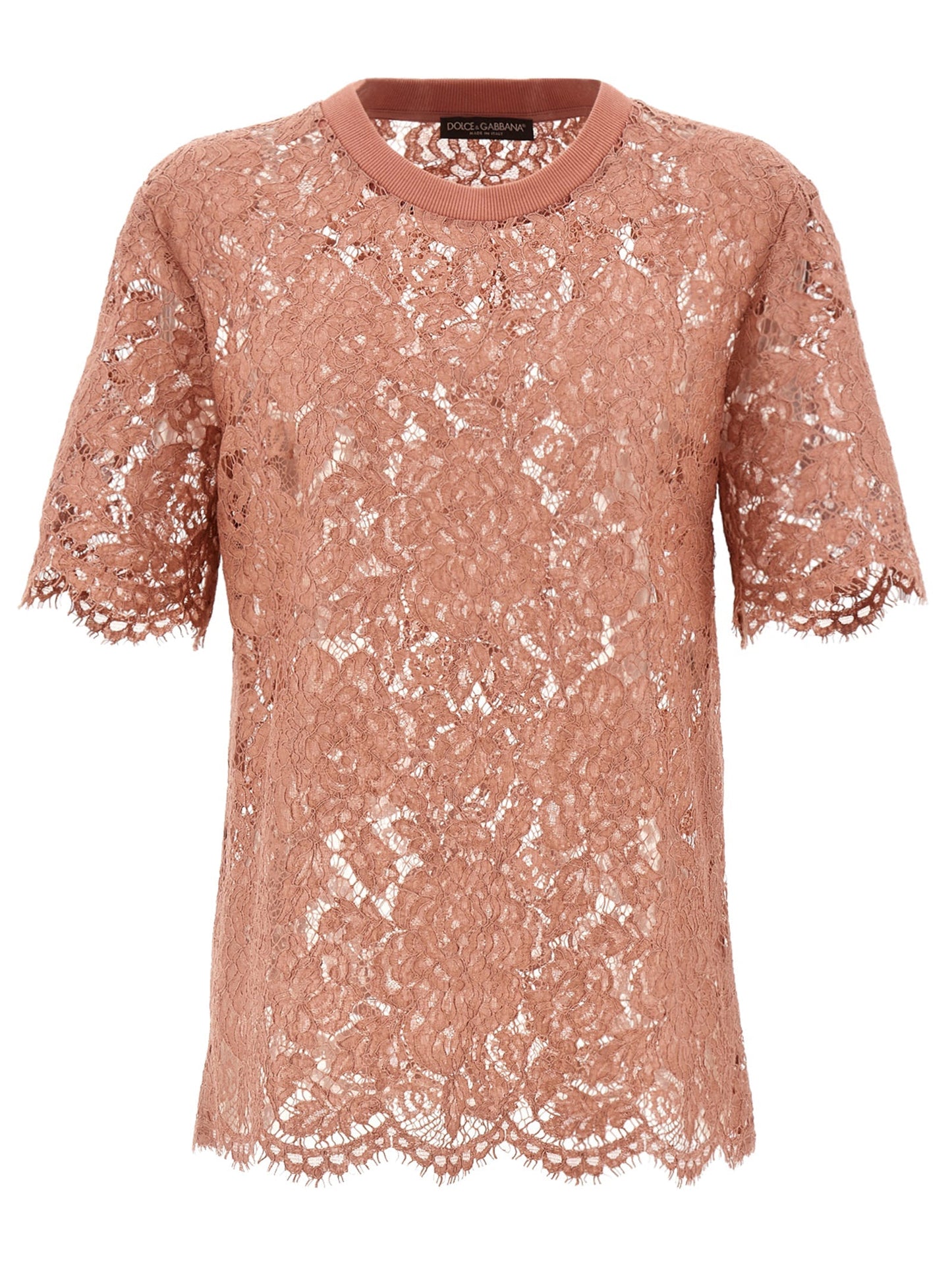 Dolce & Gabbana Women Lace T-Shirt