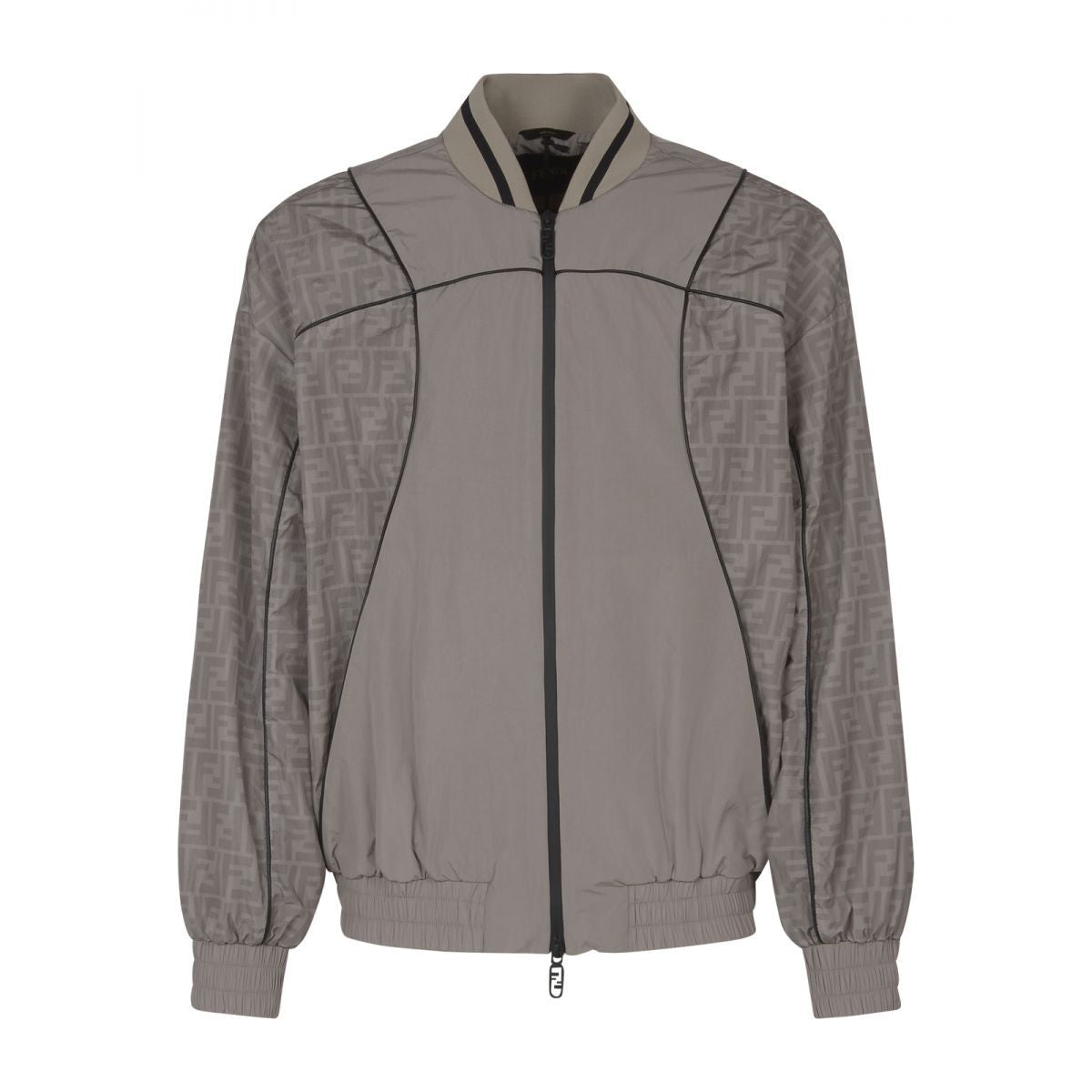 FENDI Men's Bomber Jacket with FF Piping