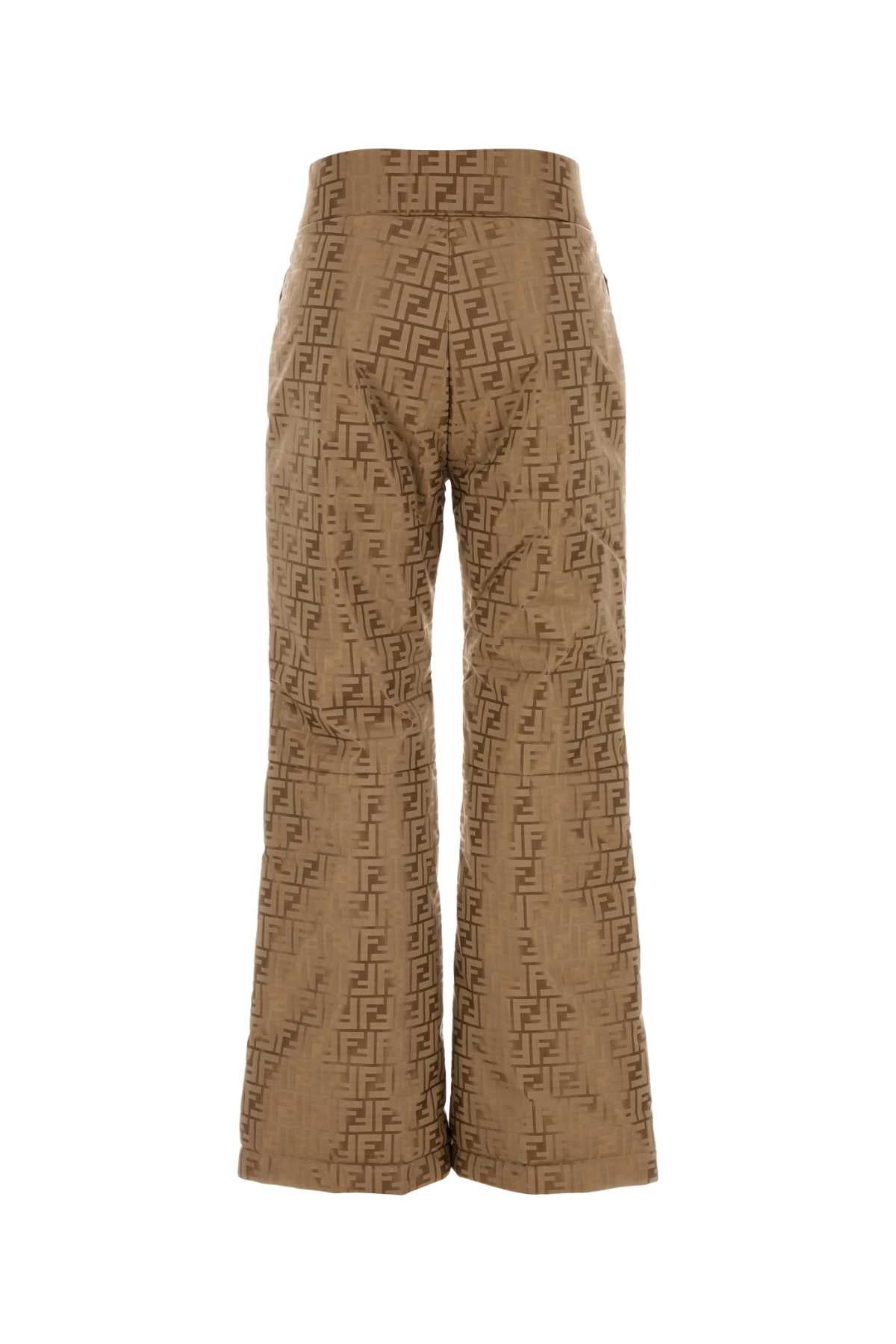 FENDI Embroidered Cotton Blend Pants for Women - FW24 Edition