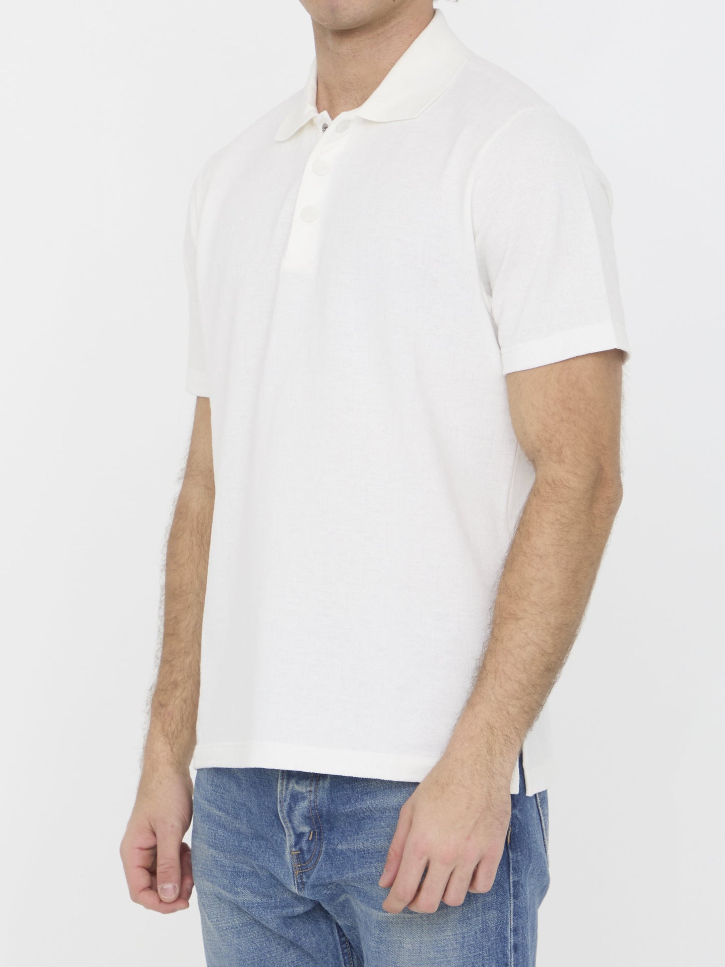 FENDI FF Monogram Polo Shirt - Regular Fit (Size L)