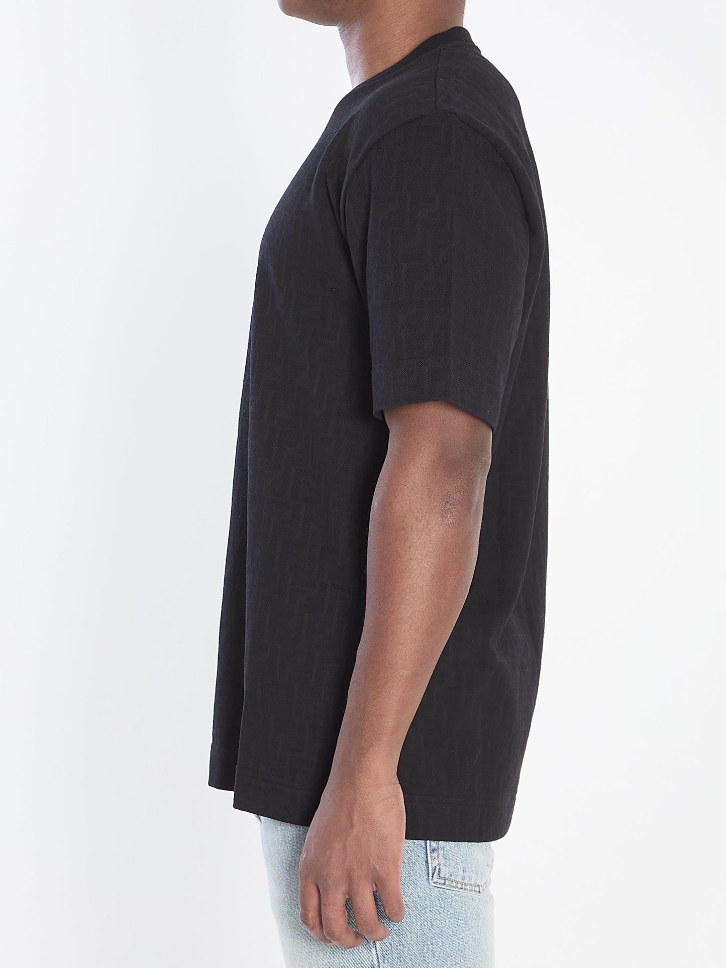 FENDI FF Monogram Regular Fit T-Shirt - Size L