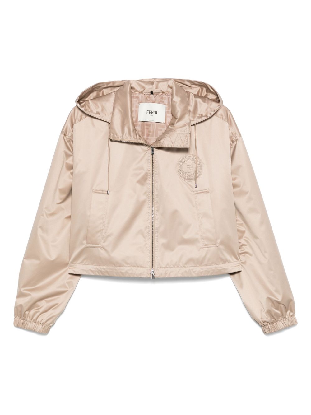 FENDI Women's Hooded Windbreaker with Drawstring