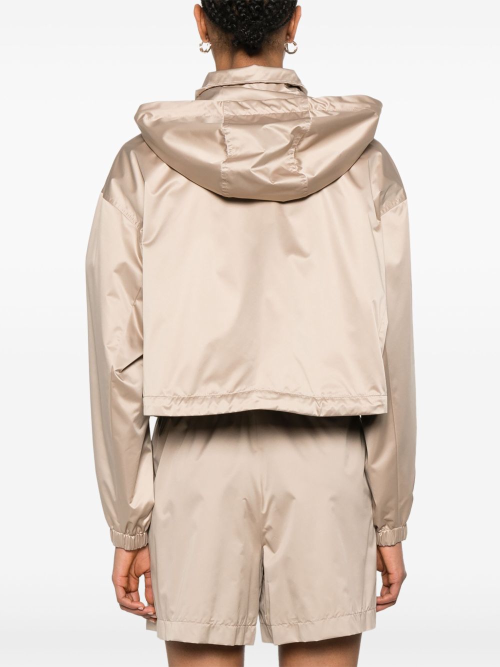 FENDI Women's Hooded Windbreaker with Drawstring