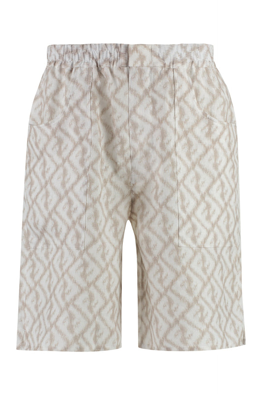 FENDI Mini Linen Shorts for Men