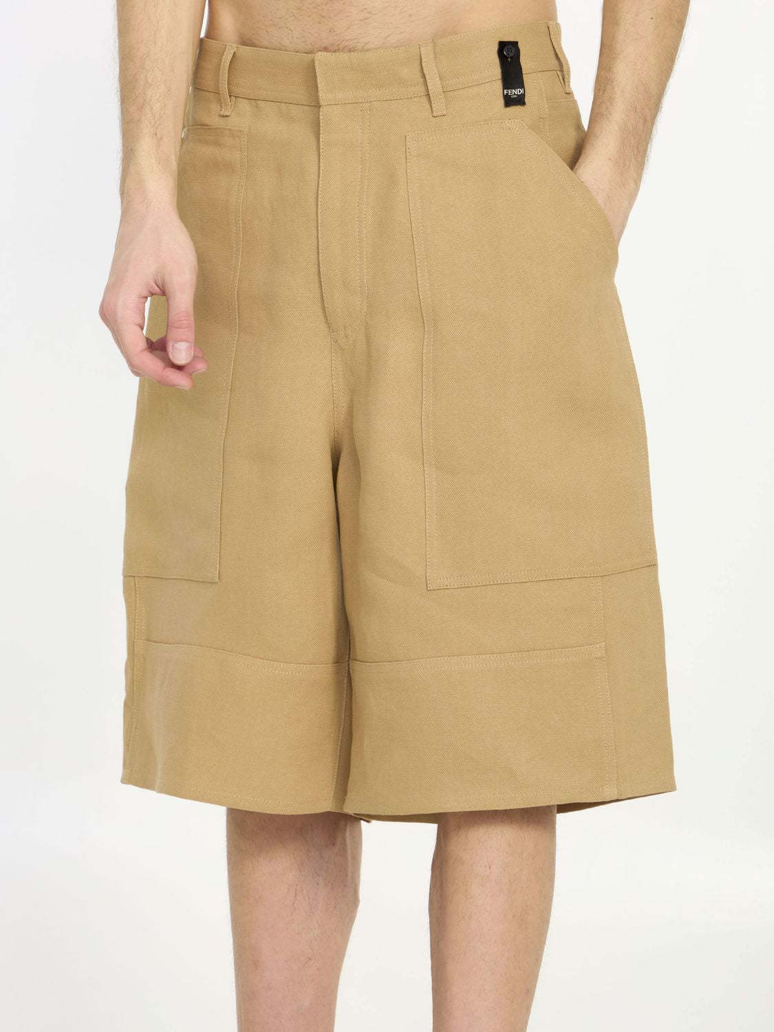 FENDI Men's Mini Paper Bermuda Shorts for Spring/Summer 2025
