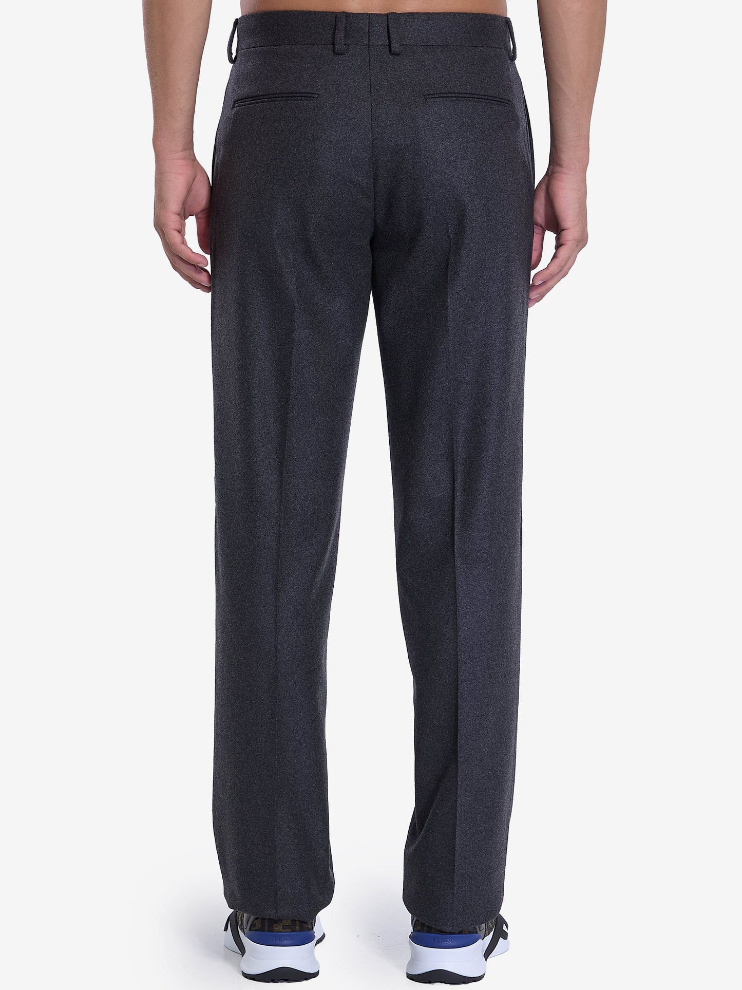 FENDI Stretch Cashmere Trousers for Men