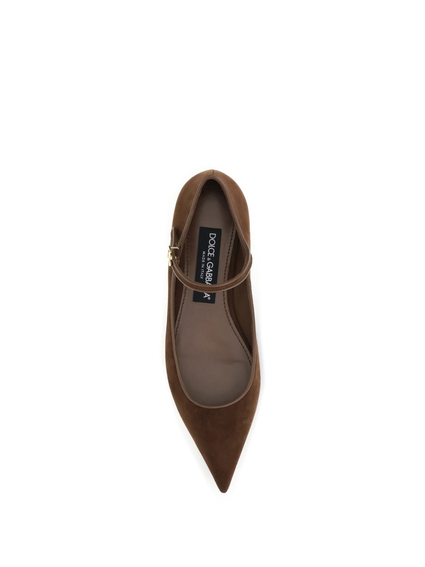Dolce & Gabbana Women Suede And Nappa Leather Ballerinas