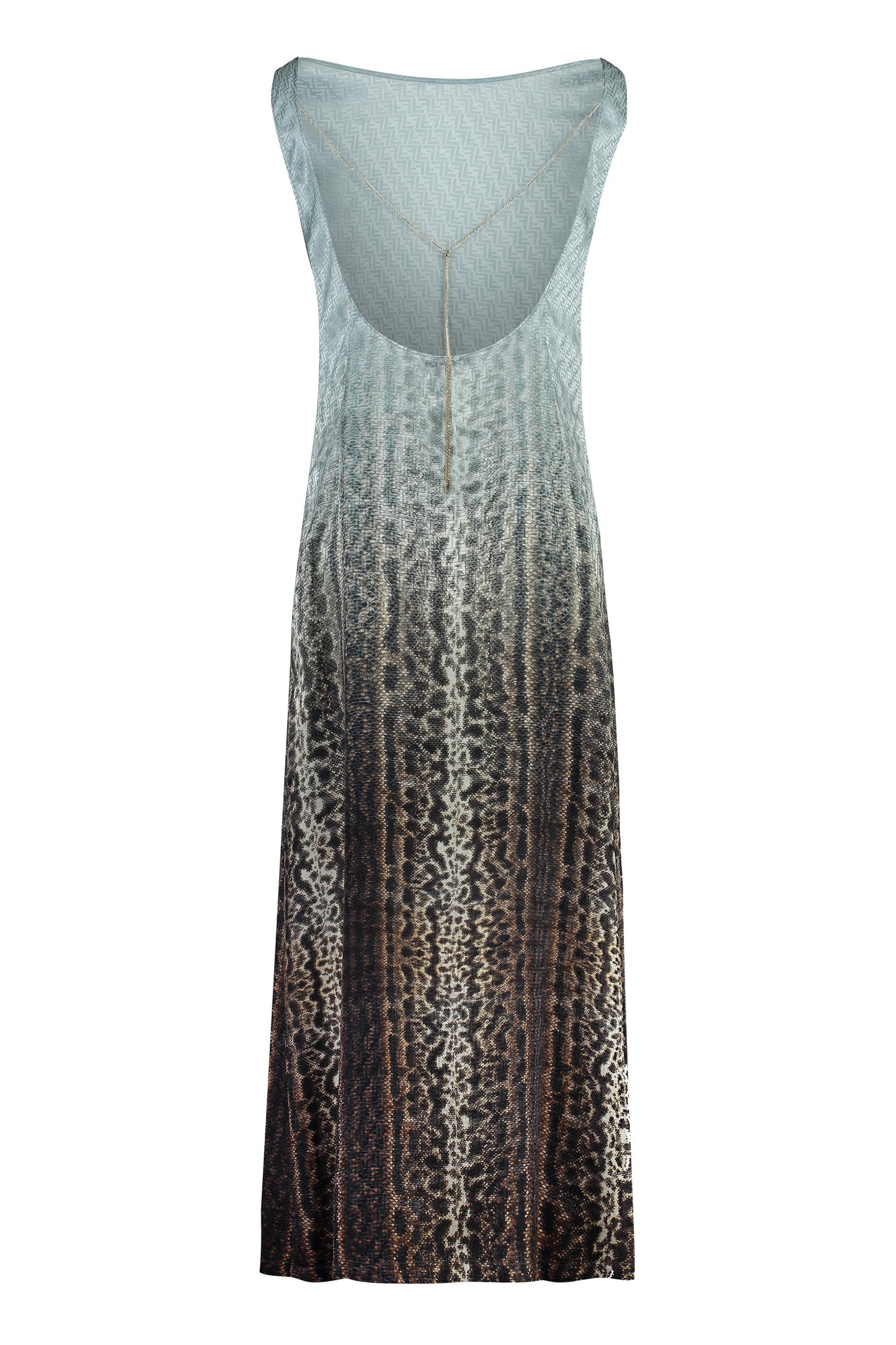 FENDI Gradient Snake Print Midi Dress for Women