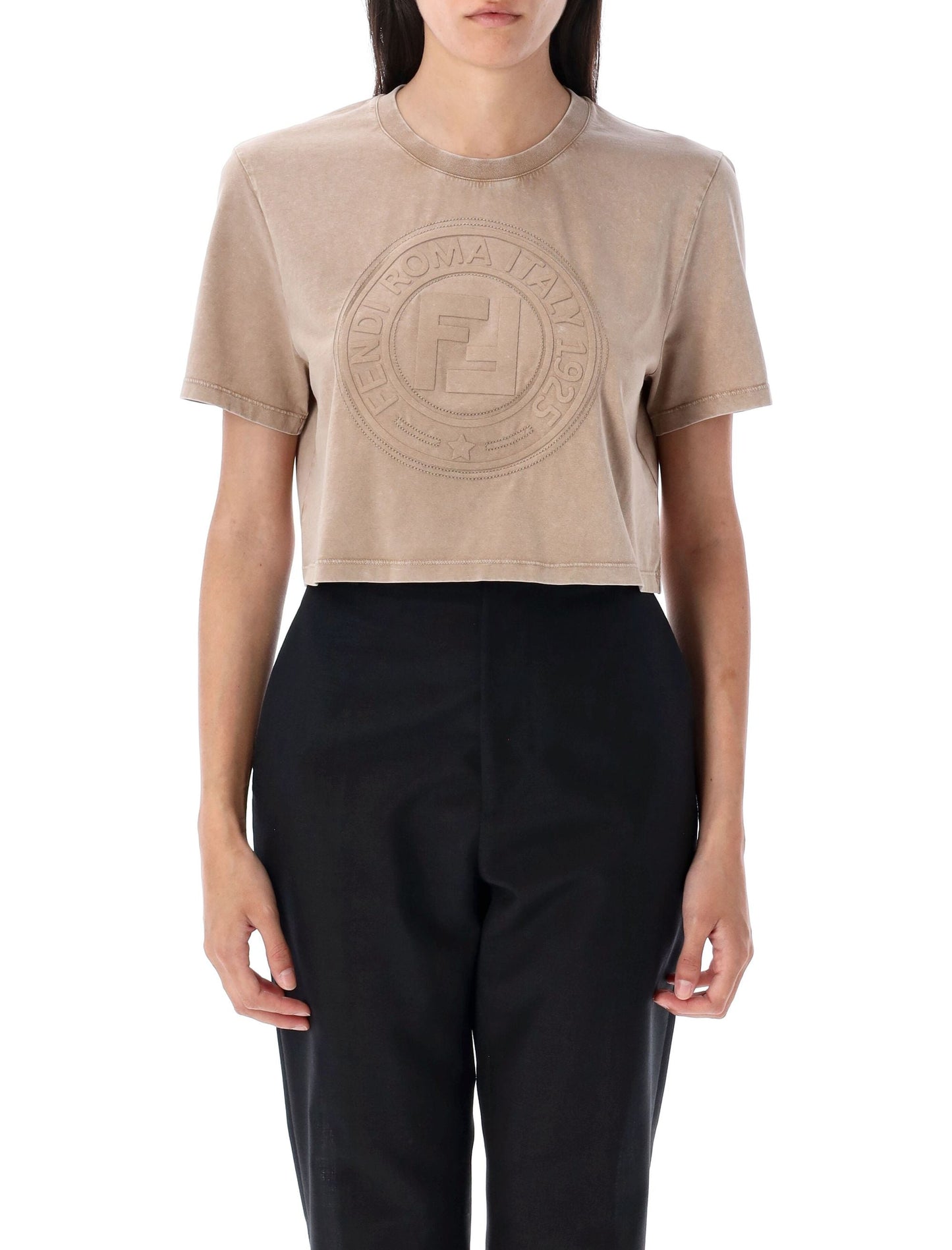 FENDI Women's Cropped Mini T-Shirt