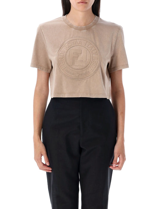 FENDI Women's Cropped Mini T-Shirt
