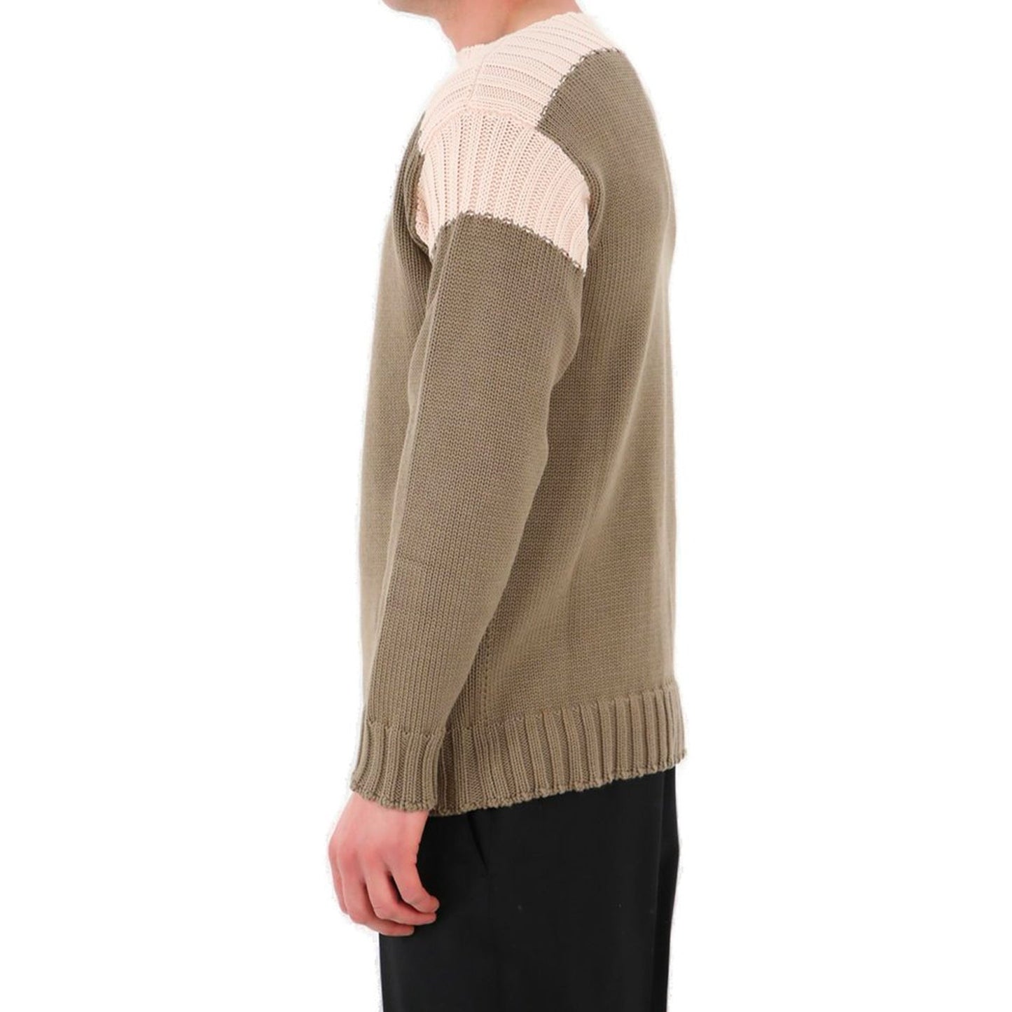 FENDI Classic Cotton Pullover with Jacquard Design