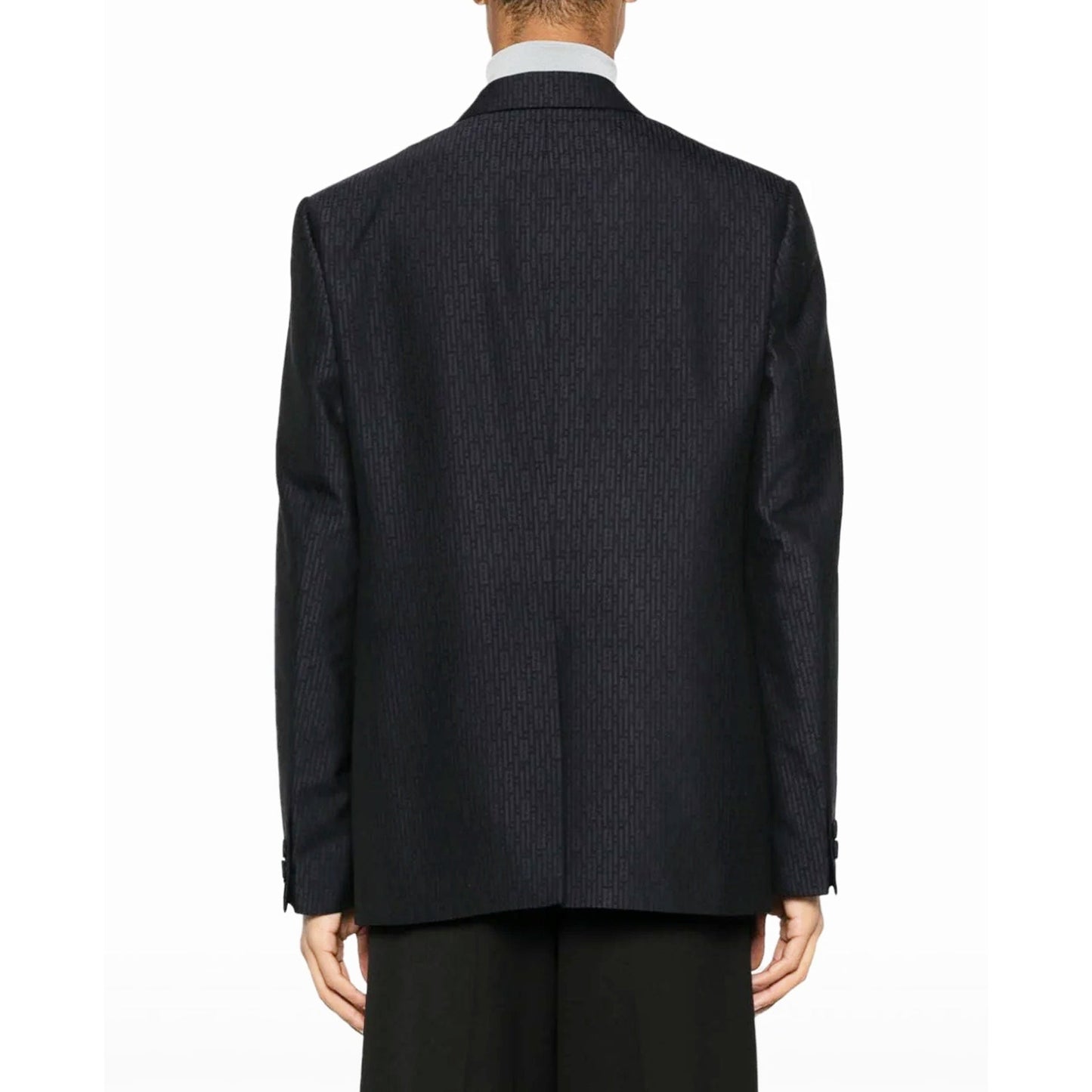 FENDI FF Motif Wool Jacket - Tailored Fit, Size 48