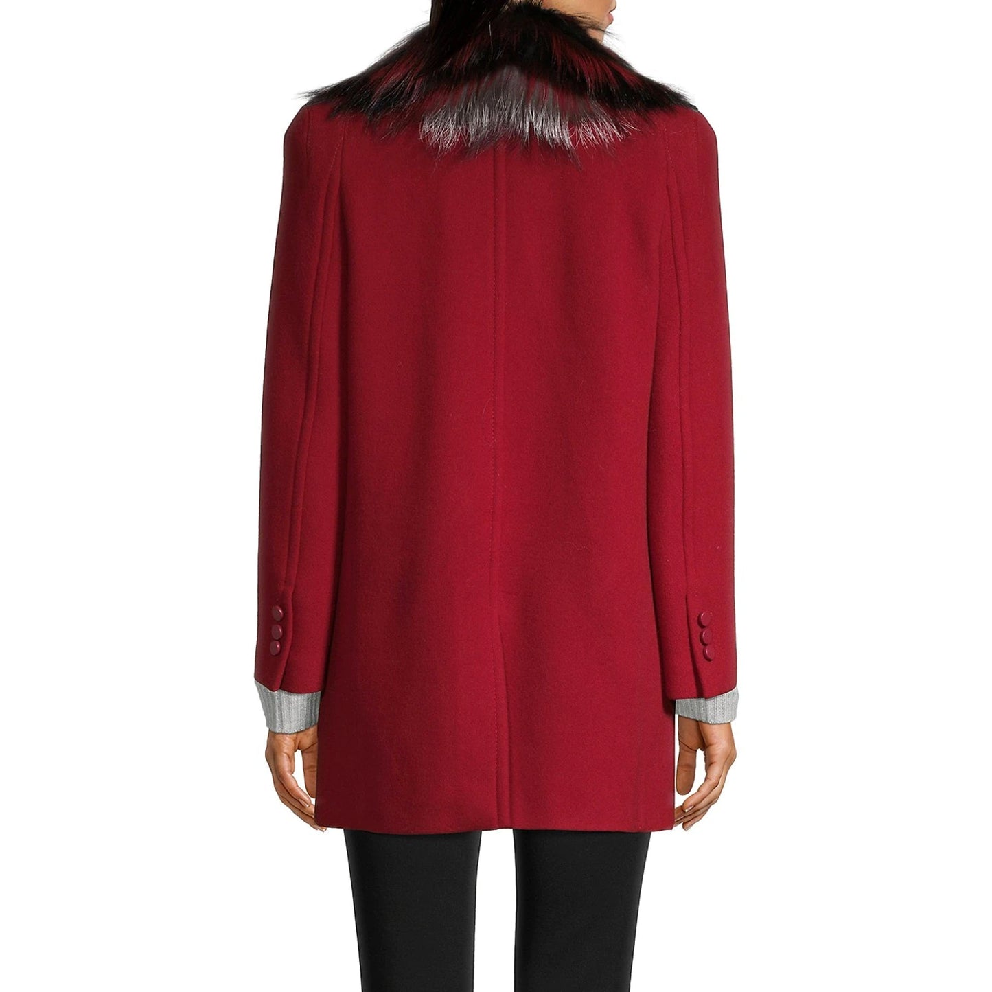 FENDI Fur Collar Wool Jacket for Women