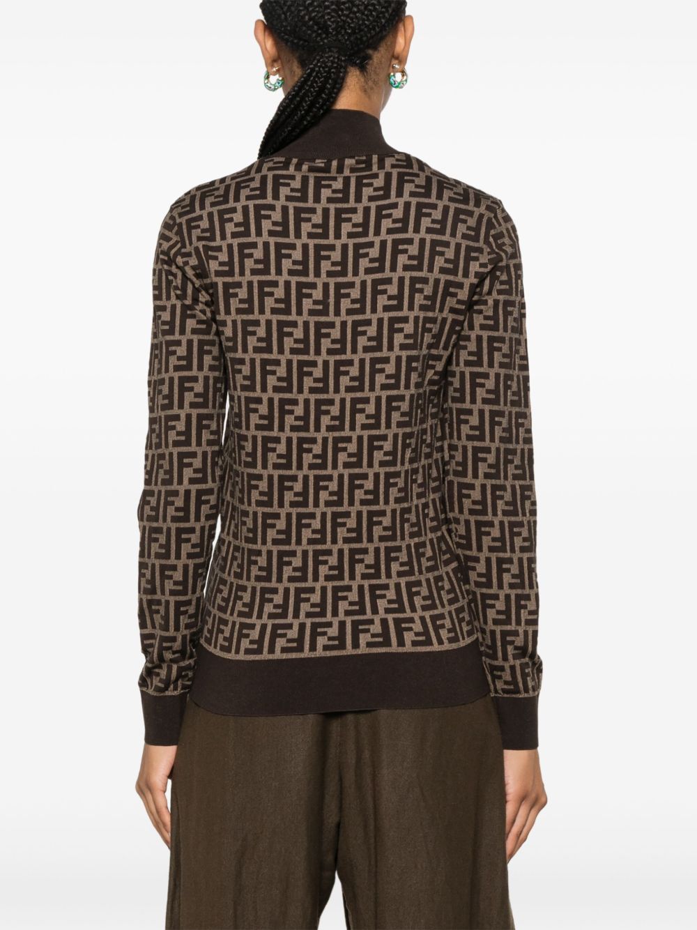 FENDI Fitted High Neck Sweater Women