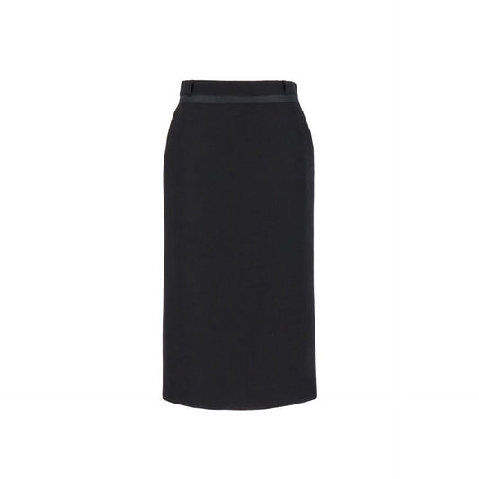 FENDI Chic Virgin Wool Mini Skirt with Cutout Detail