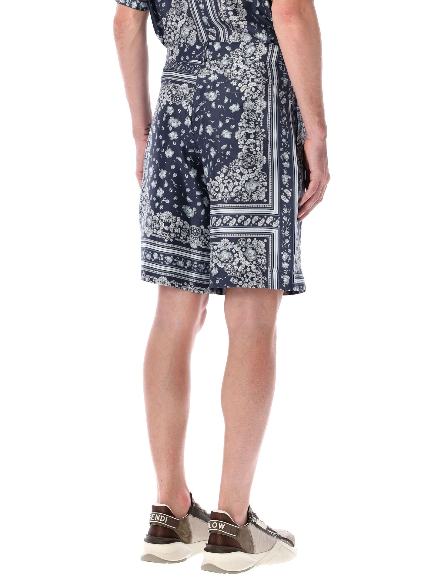 FENDI Silk Shorts in Size 48 for Ultimate Summer Style