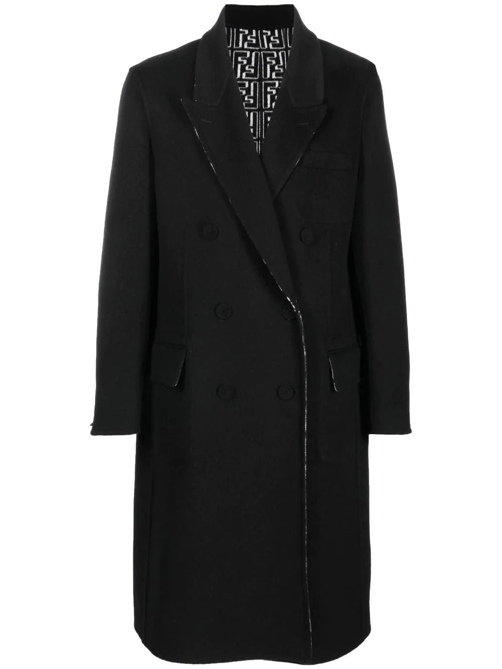 FENDI Double Wool Logo Jacket for Men - FW23 Collection