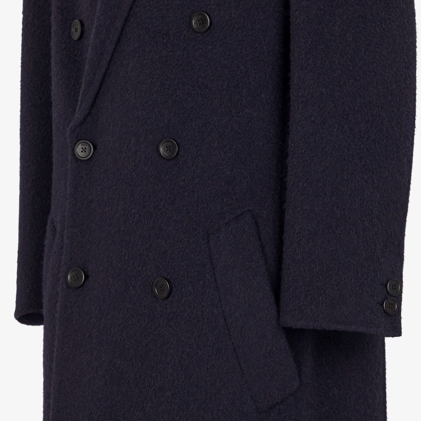 FENDI Long Double Breasted Jacket for Men - FW23 Collection
