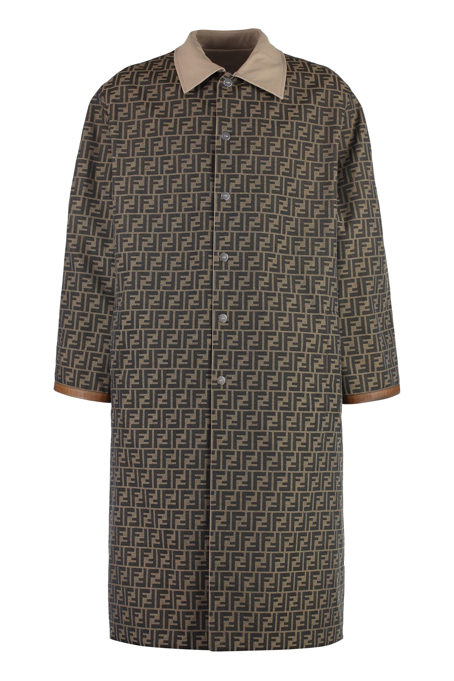 FENDI Reversible Cotton Trench Jacket for Men