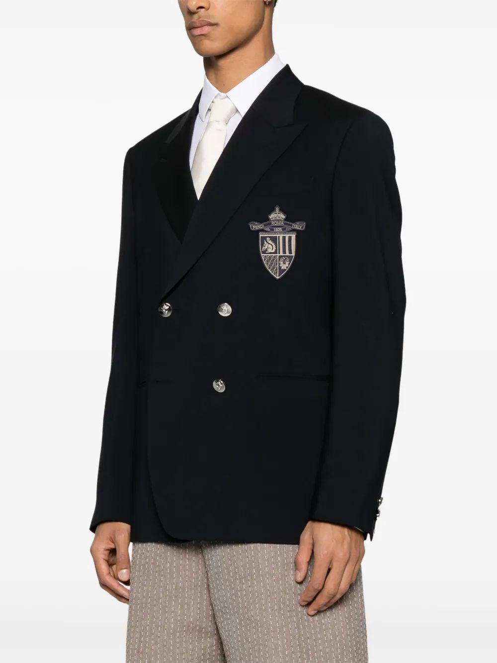 FENDI Light Wool Blazer for Men - SS25 Collection