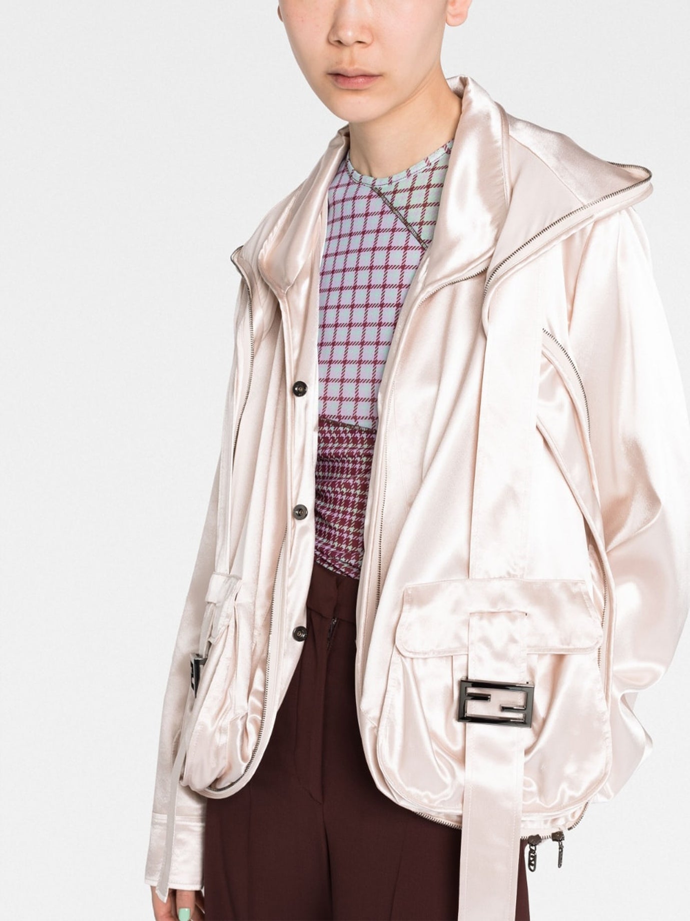 FENDI Elegant Visco Jacket for Women - Fall/Winter 2025