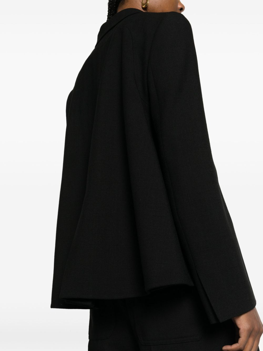 FENDI Wool Double-Breasted Blazer Jacket