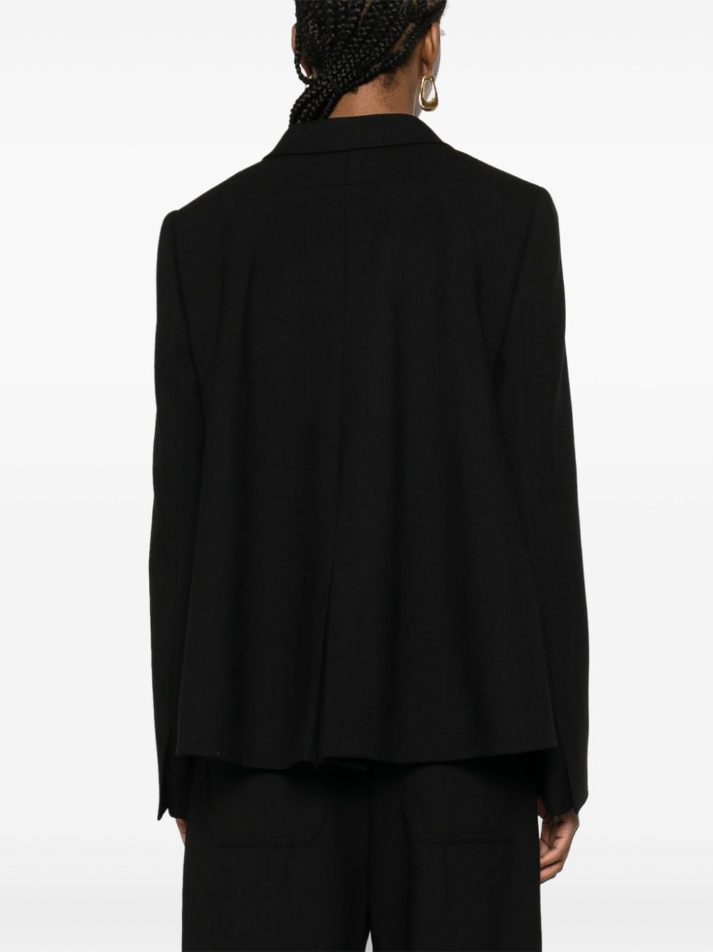 FENDI Wool Double-Breasted Blazer Jacket