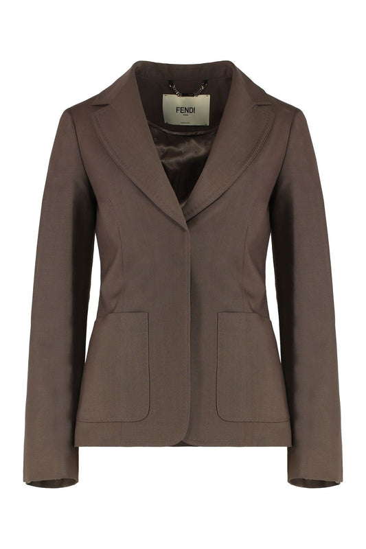 FENDI Wool Blend Blazer for Women