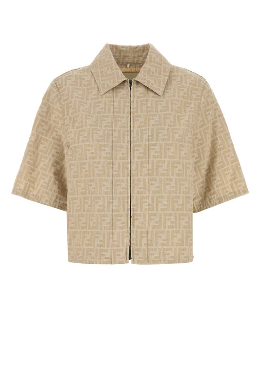 FENDI Embroidered Denim Shirt for Women
