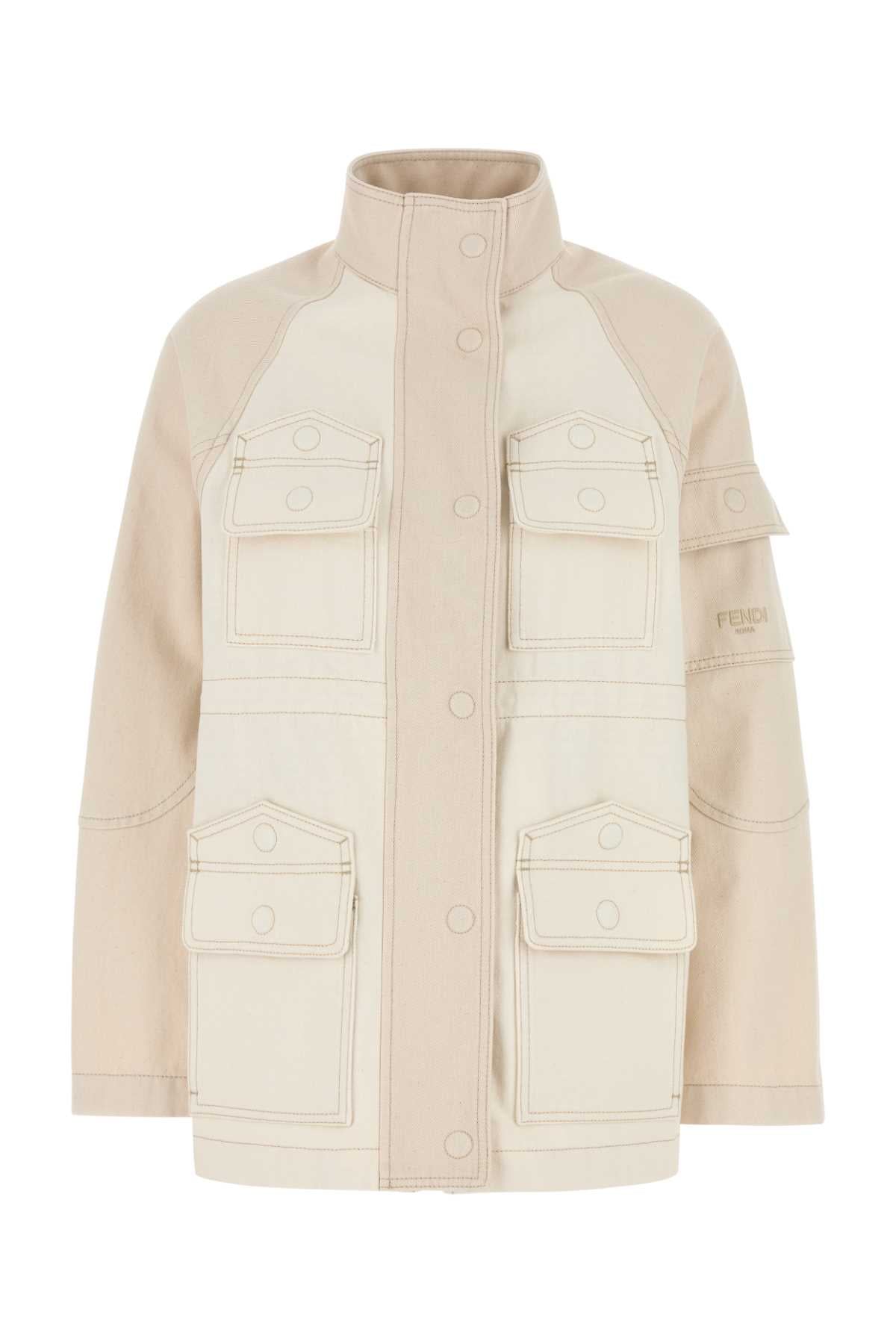 FENDI Women's Denim Parka Jacket - FW24 Collection