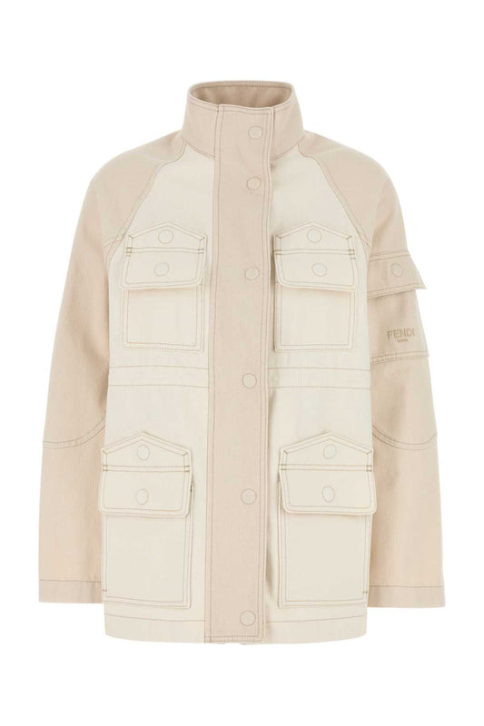 FENDI Women's Denim Parka Jacket - FW24 Collection