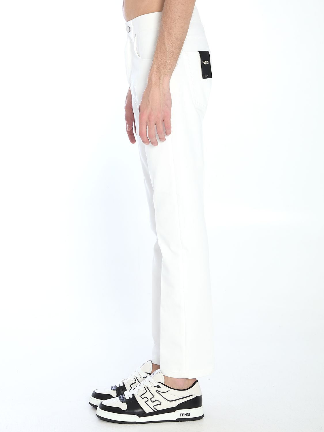 FENDI Selleria Straight Leg Jeans - Size 30