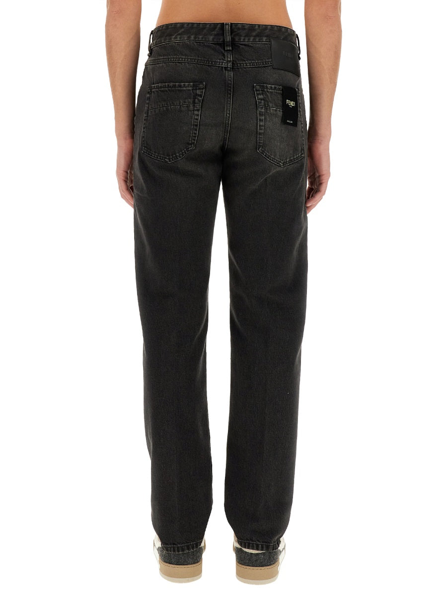 FENDI Regular Fit Denim Jeans - Size 34