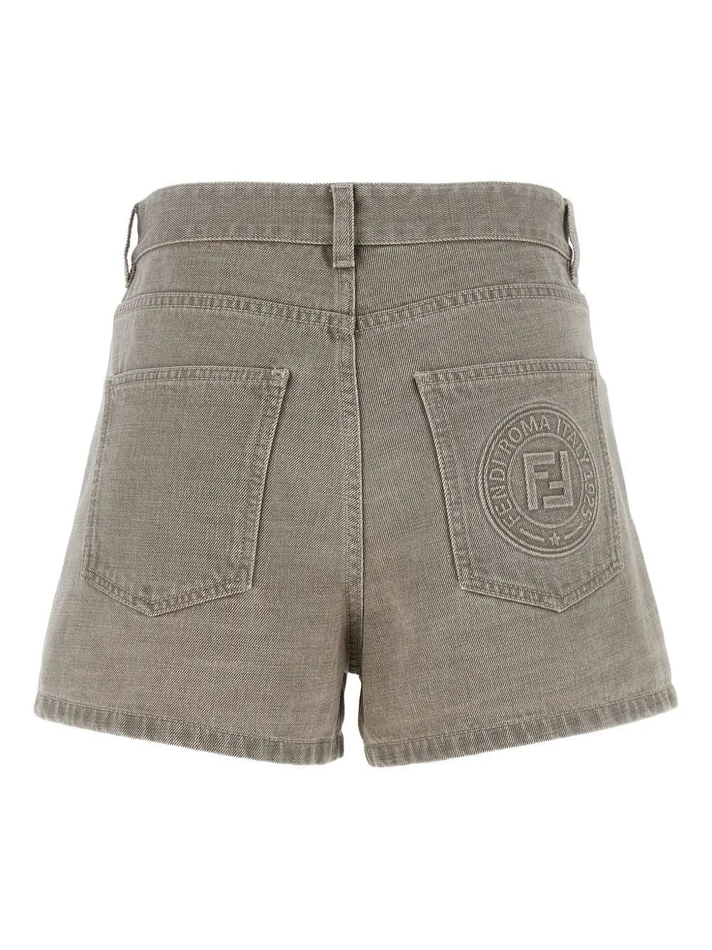 FENDI Cotton Clothing Mini Shorts for Women