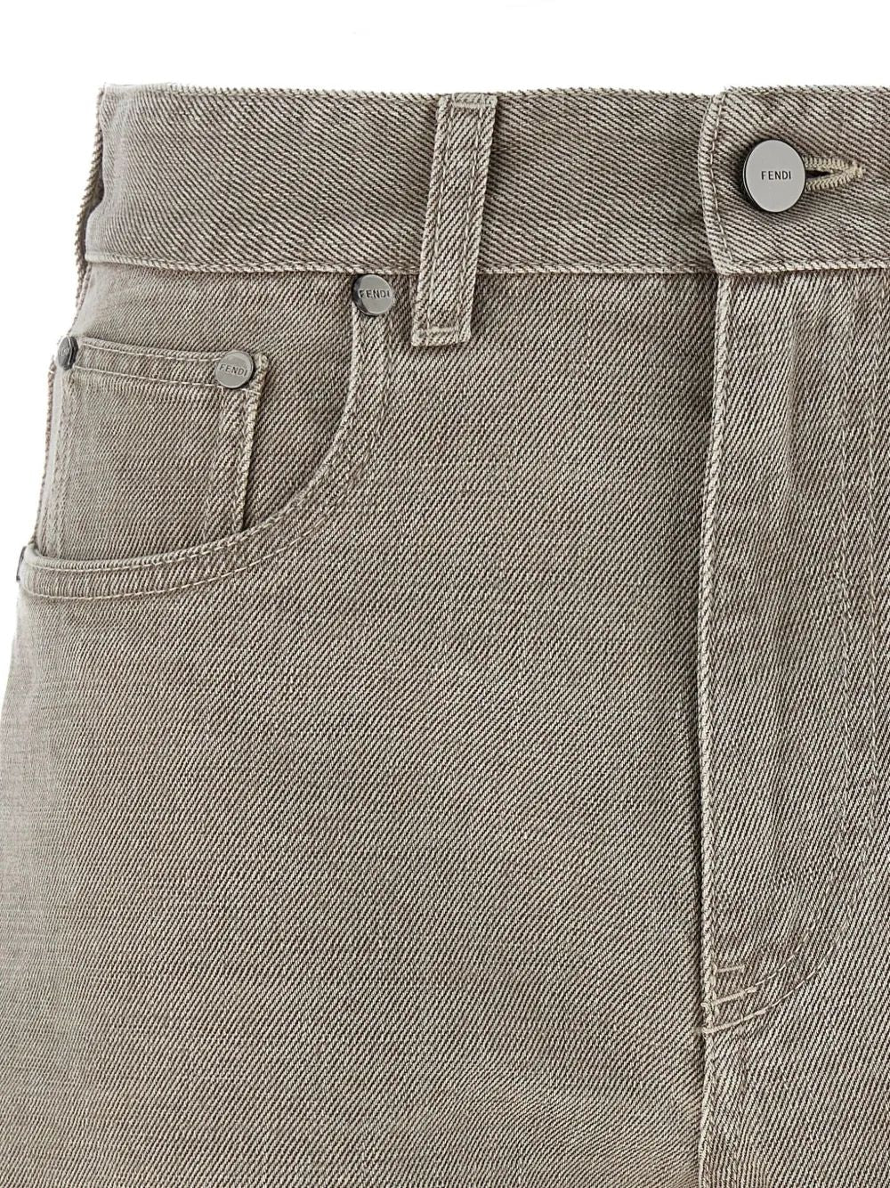 FENDI Cotton Clothing Mini Shorts for Women
