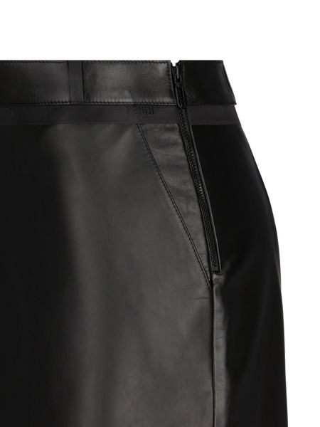 FENDI Sophisticated Leather Skirt