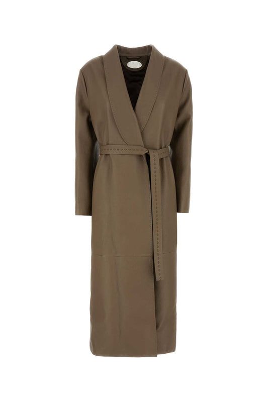 FENDI Women's Mud Leather Jacket