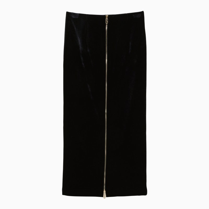 FENDI Velvet Midi Skirt for Women
