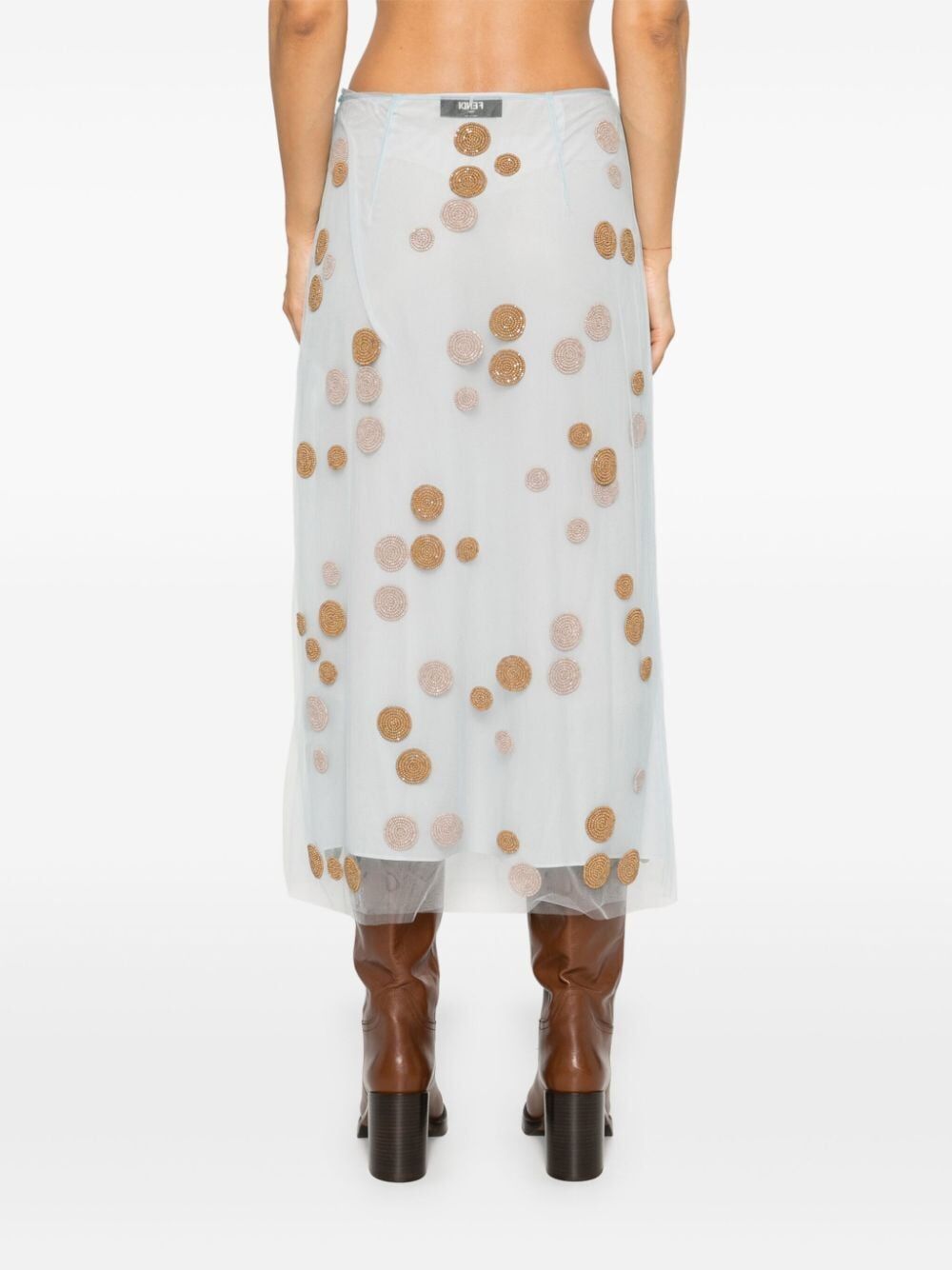FENDI Elegant Tulle Mini Skirt for Women - FW24 Collection